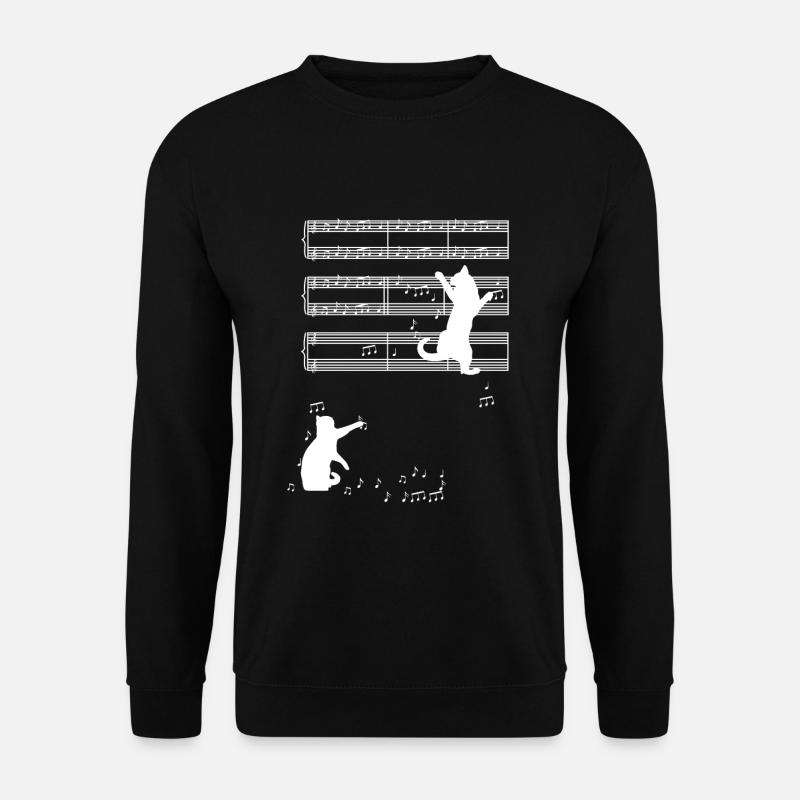 Musique de chat - Sweat-shirt Unisexe - noir