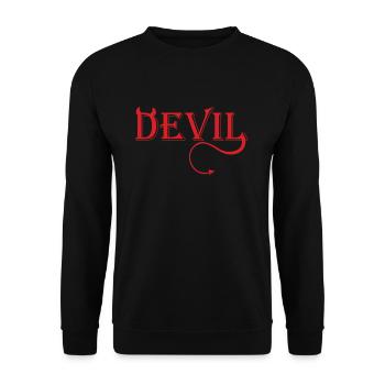 Devil ruler underworld - Unisex Sweatshirt - black - Front - Alina (178cm) & Michal (187cm)