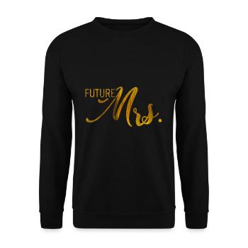 Engagement wedding - Unisex Sweatshirt - black - Front - Alina (178cm) & Michal (187cm)
