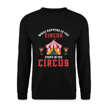 Circus surprise - Unisex Sweatshirt - black - Front - Alina (178cm) & Michal (187cm)