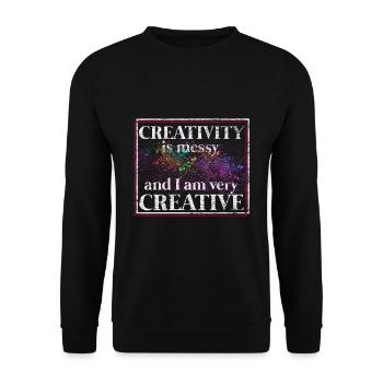Artists - Unisex Sweatshirt - black - Front - Alina (178cm) & Michal (187cm)
