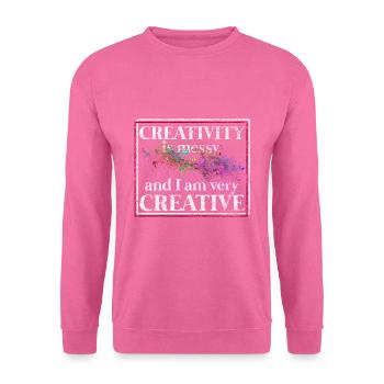 artiste - Sweat-shirt Unisexe - rose - Devant