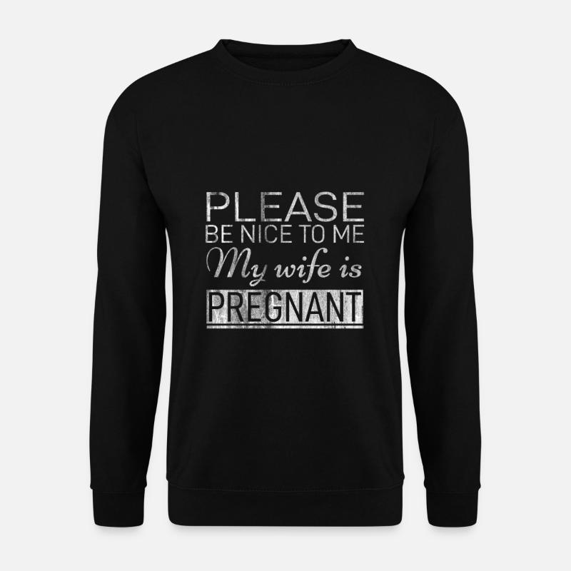 Schwangerschaft Mann - Unisex Pullover - Schwarz