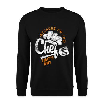 Chef Chef - Unisex Sweatshirt - black - Front - Alina (178cm) & Michal (187cm)