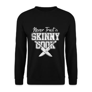 Chef Gourmet - Sweat-shirt Unisexe - noir - Devant - Alina (178cm) & Michal (187cm)