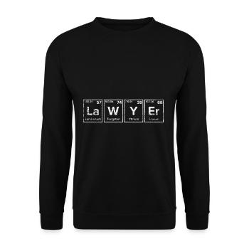 Anwalt - Unisex Pullover - Schwarz - Vorne - Alina (178cm) & Michal (187cm)