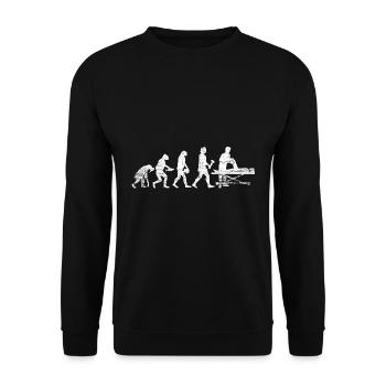 Evolution Physiotherapist - Unisex Sweatshirt - black - Front - Alina (178cm) & Michal (187cm)