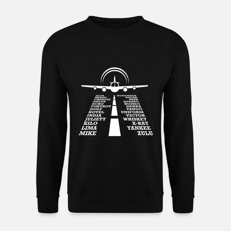 Pilot Flughafen - Unisex Pullover - Schwarz