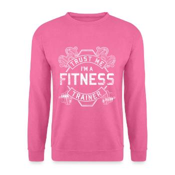 Fitnesstrainer - Unisex Pullover - Pink - Vorne