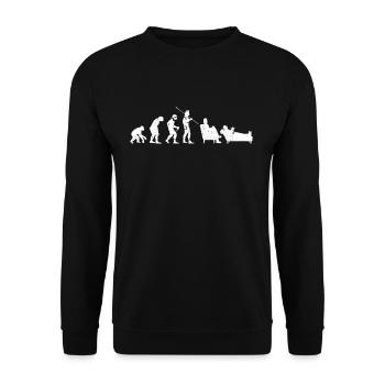 Evolution psychologist - Unisex Sweatshirt - black - Front - Alina (178cm) & Michal (187cm)