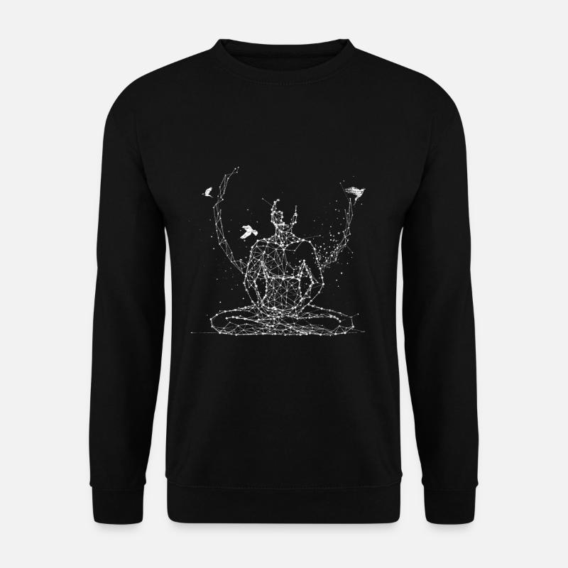 Meditation Frieden - Unisex Pullover - Schwarz