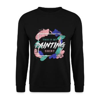 Maler - Unisex Pullover - Schwarz - Vorne - Alina (178cm) & Michal (187cm)