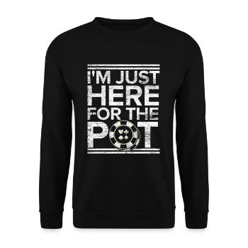 poker - Sweat-shirt Unisexe - noir - Devant - Alina (178cm) & Michal (187cm)