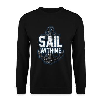 Sailing experience - Unisex Sweatshirt - black - Front - Alina (178cm) & Michal (187cm)