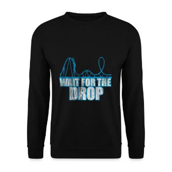 Roller coaster case - Unisex Sweatshirt - black - Front - Alina (178cm) & Michal (187cm)