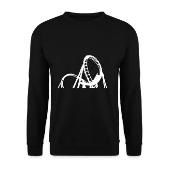 Aventure de montagnes russes - Sweat-shirt Unisexe - noir - Devant - Alina (178cm) & Michal (187cm)