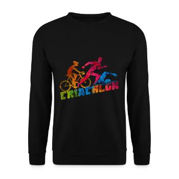 Triathlon - Sweat-shirt Unisexe - noir - Devant - Alina (178cm) & Michal (187cm)