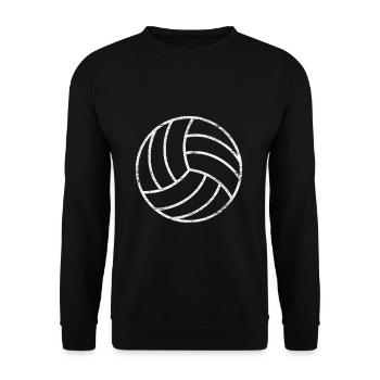 Volleyball gift idea - Unisex Sweatshirt - black - Front - Alina (178cm) & Michal (187cm)