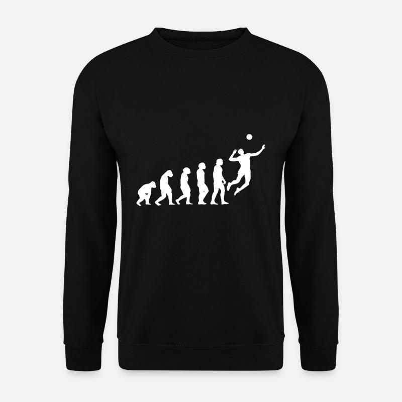 Evolution du volleyball - Sweat-shirt Unisexe - noir