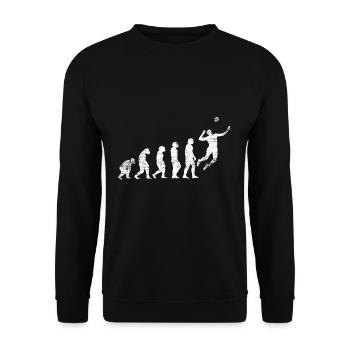 Volleyball Evolution - Sweat-shirt Unisexe - noir - Devant - Alina (178cm) & Michal (187cm)