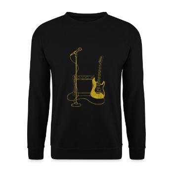 Guitar concert - Unisex Sweatshirt - black - Front - Alina (178cm) & Michal (187cm)