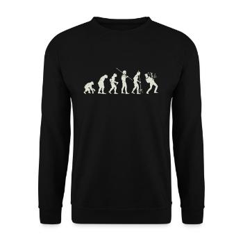 Guitar Evolution - Unisex Sweatshirt - black - Front - Alina (178cm) & Michal (187cm)
