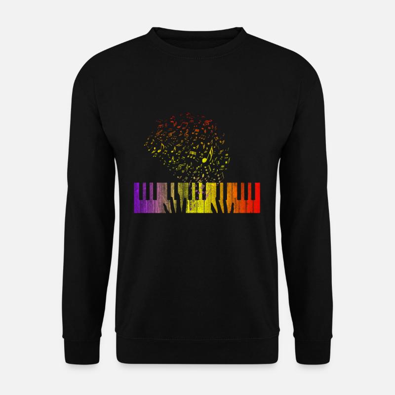 Klavier Zauberei - Unisex Pullover - Schwarz