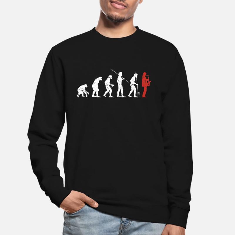 Saxophone Evolution Unisex Sweatshirt
