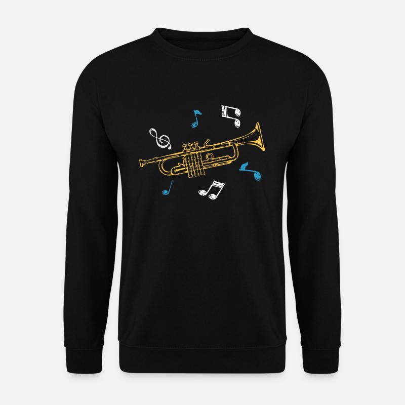 Trompete - Unisex Pullover - Schwarz