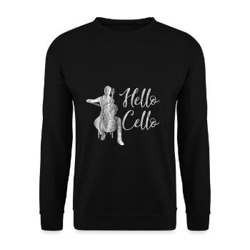 Cello Freude - Unisex Pullover - Schwarz - Vorne - Alina (178cm) & Michal (187cm)