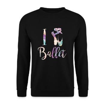 ballet - Sweat-shirt Unisexe - noir - Devant - Alina (178cm) & Michal (187cm)
