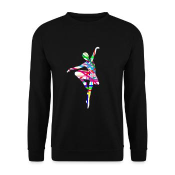 Danseur de ballet - Sweat-shirt Unisexe - noir - Devant - Alina (178cm) & Michal (187cm)