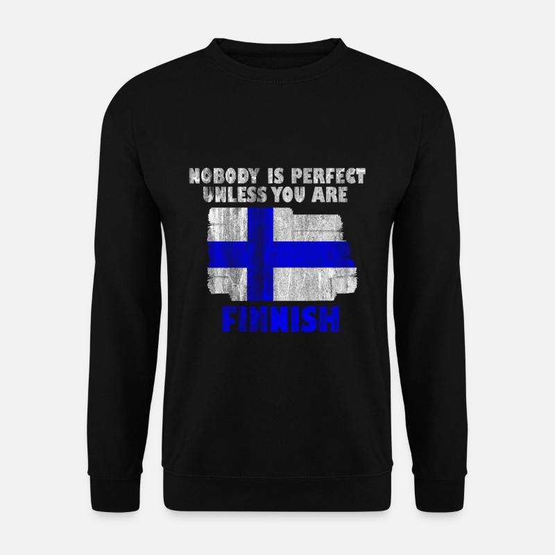 Finnland - Unisex Pullover - Schwarz