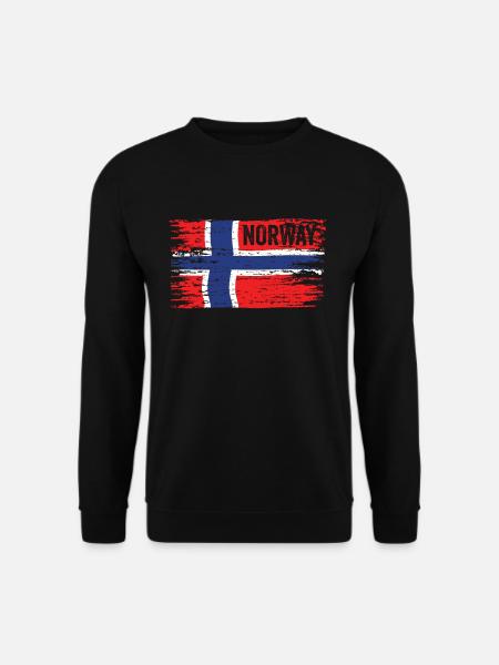 Norwegen Flagge - Unisex Pullover - Schwarz
