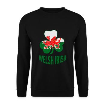 Pays de Galles Irlande - Sweat-shirt Unisexe - noir - Devant - Alina (178cm) & Michal (187cm)
