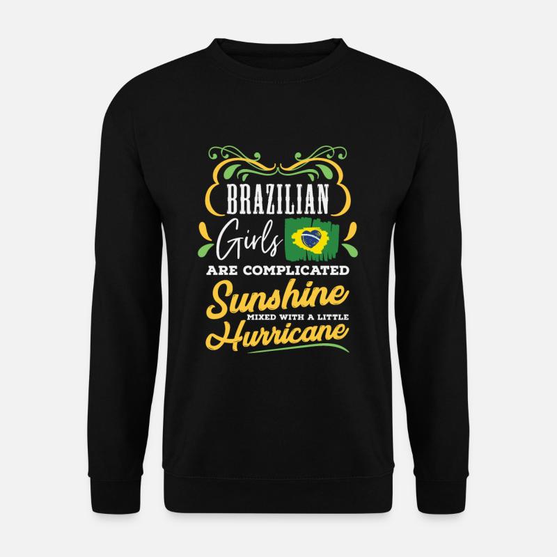 Brasilien Frau - Unisex Pullover - Schwarz