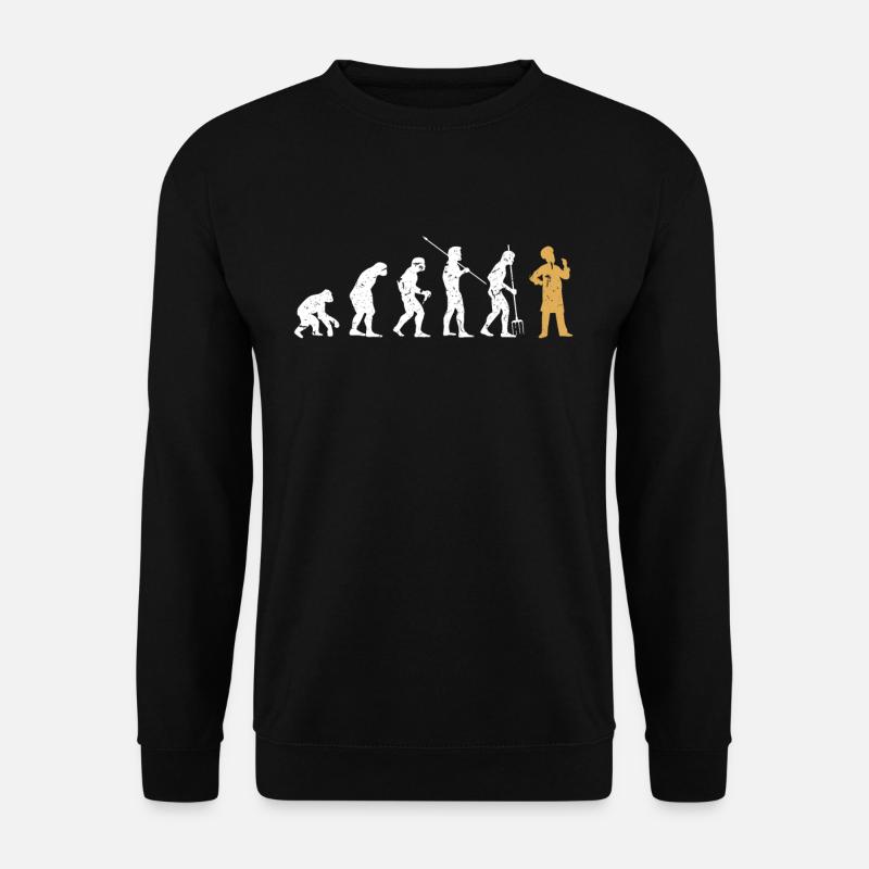 Evolution cook - Unisex Sweatshirt - black
