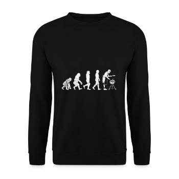 Grillen Evolution - Unisex Pullover - Schwarz - Vorne - Alina (178cm) & Michal (187cm)