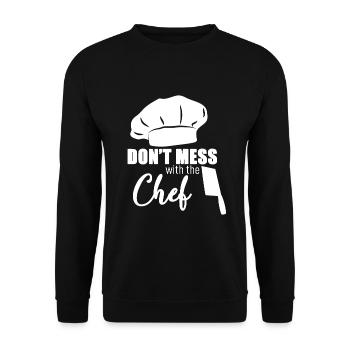 Cuisson - Sweat-shirt Unisexe - noir - Devant - Alina (178cm) & Michal (187cm)