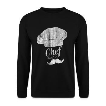 Cuisson - Sweat-shirt Unisexe - noir - Devant - Alina (178cm) & Michal (187cm)