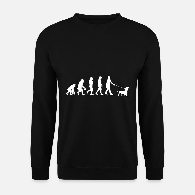 Dachshund evolution - Unisex Sweatshirt - black