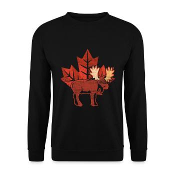Kanada - Unisex Pullover - Schwarz - Vorne - Alina (178cm) & Michal (187cm)