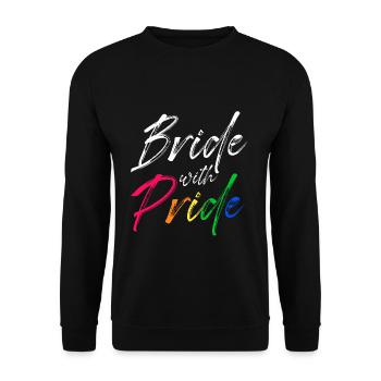 Braut Stolz LGBT - Unisex Pullover - Schwarz - Vorne - Alina (178cm) & Michal (187cm)