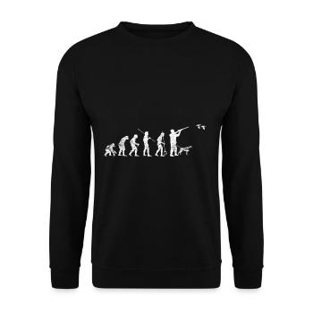 Evolution du chien - Sweat-shirt Unisexe - noir - Devant - Alina (178cm) & Michal (187cm)