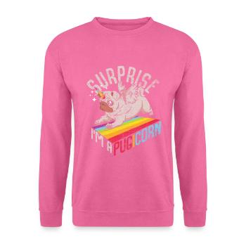 Mops - Unisex Pullover - Pink - Vorne