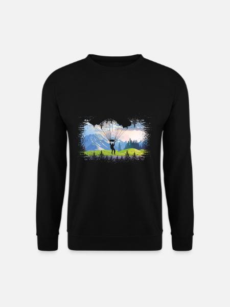 Paragliding Outdoor Sport - Unisex Pullover - Schwarz