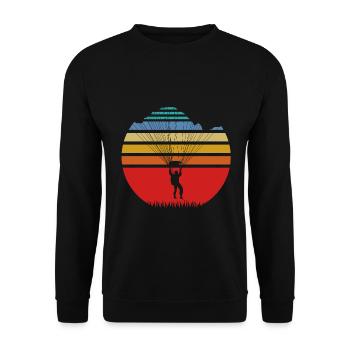Paragliding - Unisex Pullover - Schwarz - Vorne - Alina (178cm) & Michal (187cm)