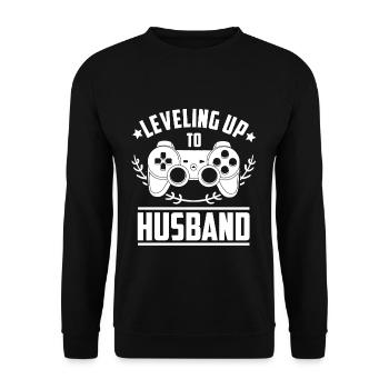 Niveau marié - Sweat-shirt Unisexe - noir - Devant - Alina (178cm) & Michal (187cm)