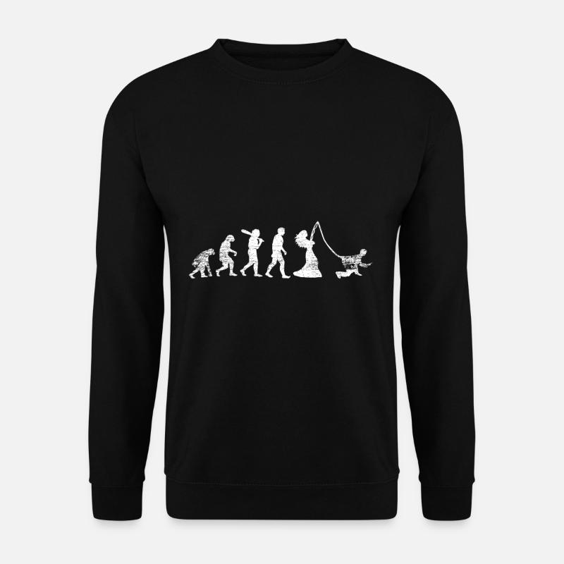 Evolution groom - Unisex Sweatshirt - black