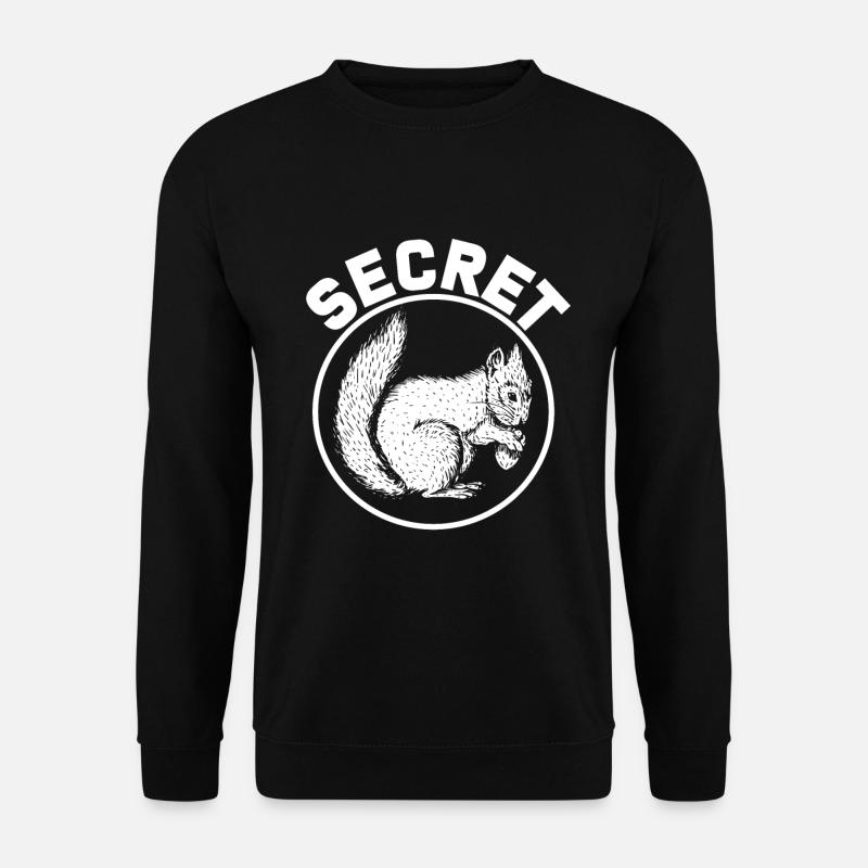Eichhörnchen Nüsse - Unisex Pullover - Schwarz